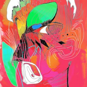 <br><em>ARLEQUIN <span style='color: #99AEC0'>- PEINTURE NUMÉRIQUE</span></em><br>
<span style='color: #5E7C98'>Peinture numérique, tirage sur mesure sur papier (digigraphie) ou métal (subligraphie)</span><br/>
En vente prochainement sur <a href='https://amandineledu.art/commande' rel='noopener' target='_blank' class='btnjaune'>LA BOUTIQUE</a> en ligne<br/><br/>
<span style='color: #5B6F95;'>Cicatrices circassiennes, identité du multiple dévoilée sur scène : l'acteur mis à nu.</span><br><br>
