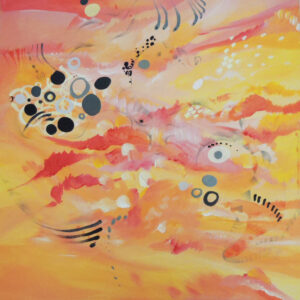 <br>LE VOYAGEUR IMPRUDENT <span style='color: #5E7C98'>- 80cm x 80cm, acrylique et crayon sur toile-</span> <em><span style='color: #FF0000;font-size: 10px;'>VENDUE</span></em><br><br>

<span style='color: #1e73be;'><em>- C'est passionnant ! dit-il. Vous n'avez pas appuyé à fond sur le bouton. Vous avez reçu une impulsion trop faible et quitté votre temps sans pouvoir en atteindre un autre ! Vous êtes resté coincé entre le présent et le futur ! En somme, vous étiez au conditionnel !</em></span><br>
<span style='color: #333399;'>René Barjavel</span><br><br>