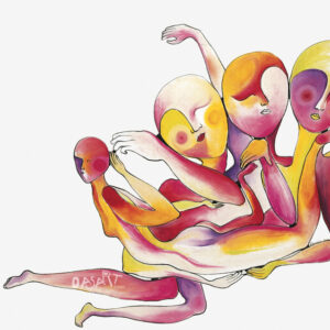 <br>LES CORPS ENTREMÊLÉS <span style='color: #5E7C98'>- Pastels à l'huile sur papier -</span> <em><span style='color: #FF0000;font-size: 10px;'>VENDUE</span></em><br><br>
