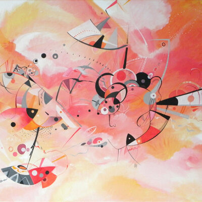 <br>MALAMOK <span style='color: #5E7C98'>- 150 cm x 100 cm, acrylique sur toile -</span> <em><span style='color: #FF0000;font-size: 10px;'>VENDUE</span></em><br><br>