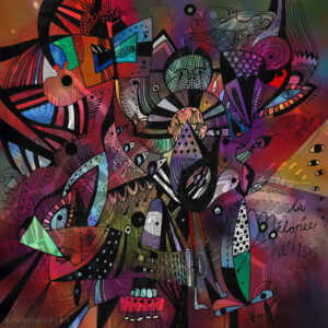 <br>LA MÉLOPÉE D'ISIS <span style='color: #99AEC0'>- EMPREINTE DIGITALE</span><br>
<span style='color: #5E7C98'>Peinture numérique, tirage sur mesure sur papier (digigraphie) ou métal (subligraphie)</span><br/>
En vente sur <a href='https://amandineledu.art/commande/produit/la-melopee-disis/' rel='noopener' target='_blank' class='btnjaune'>LA BOUTIQUE</a> en ligne<br/><br/>